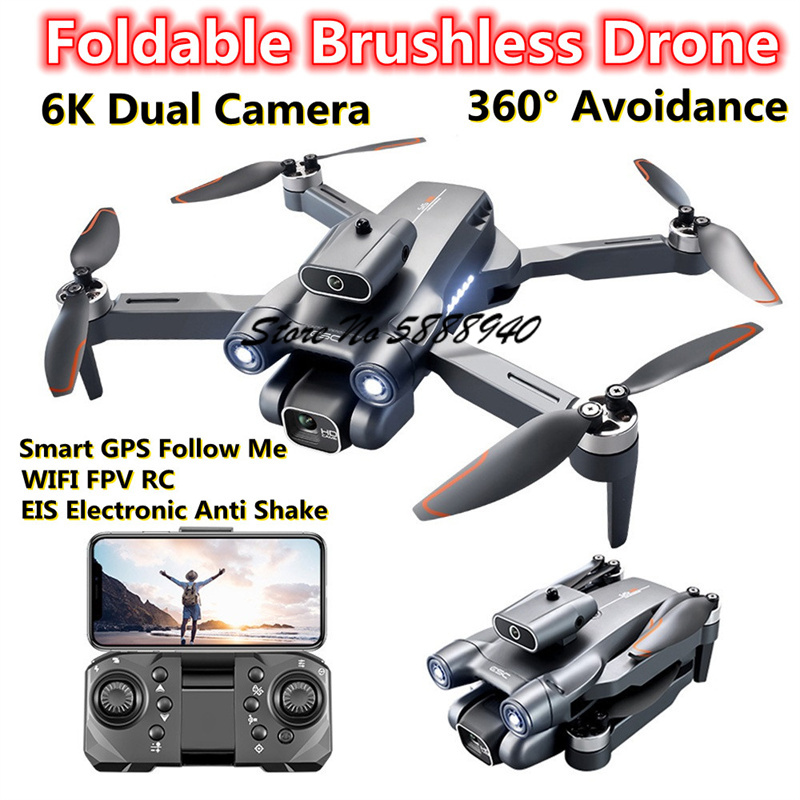 Drone Rc S1S - 6K Optical Flow Brushless Folding Remote