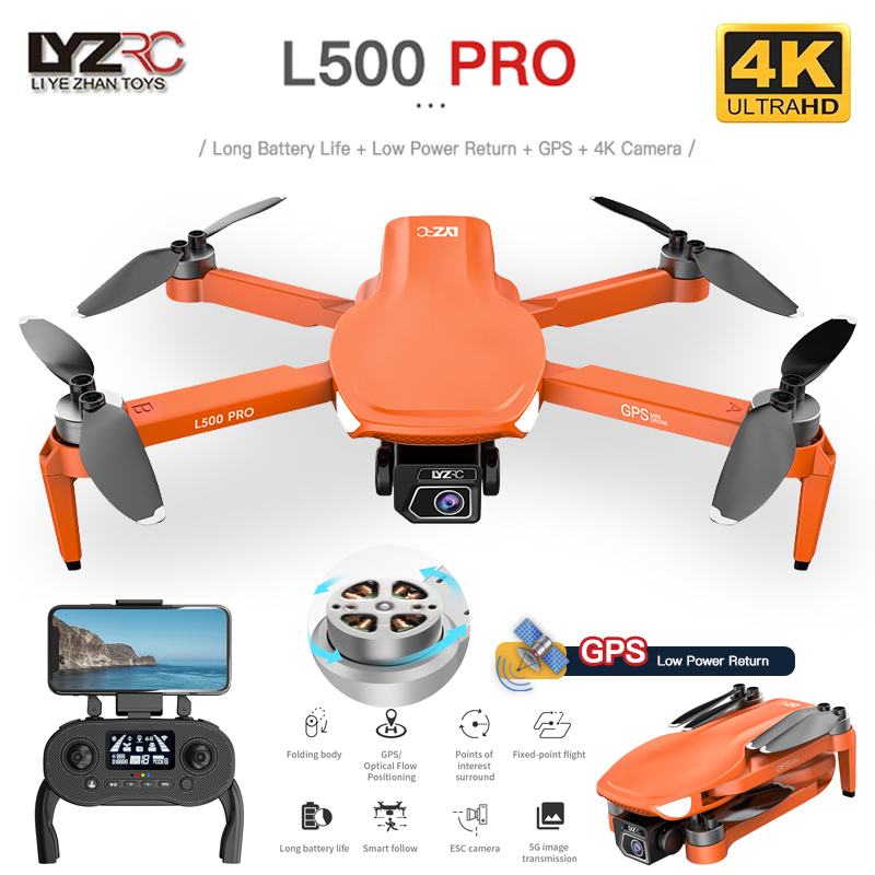 L500 PRO GPS Drone 4K Profesio - Drone Vs Rc Helicopter 评论和价格