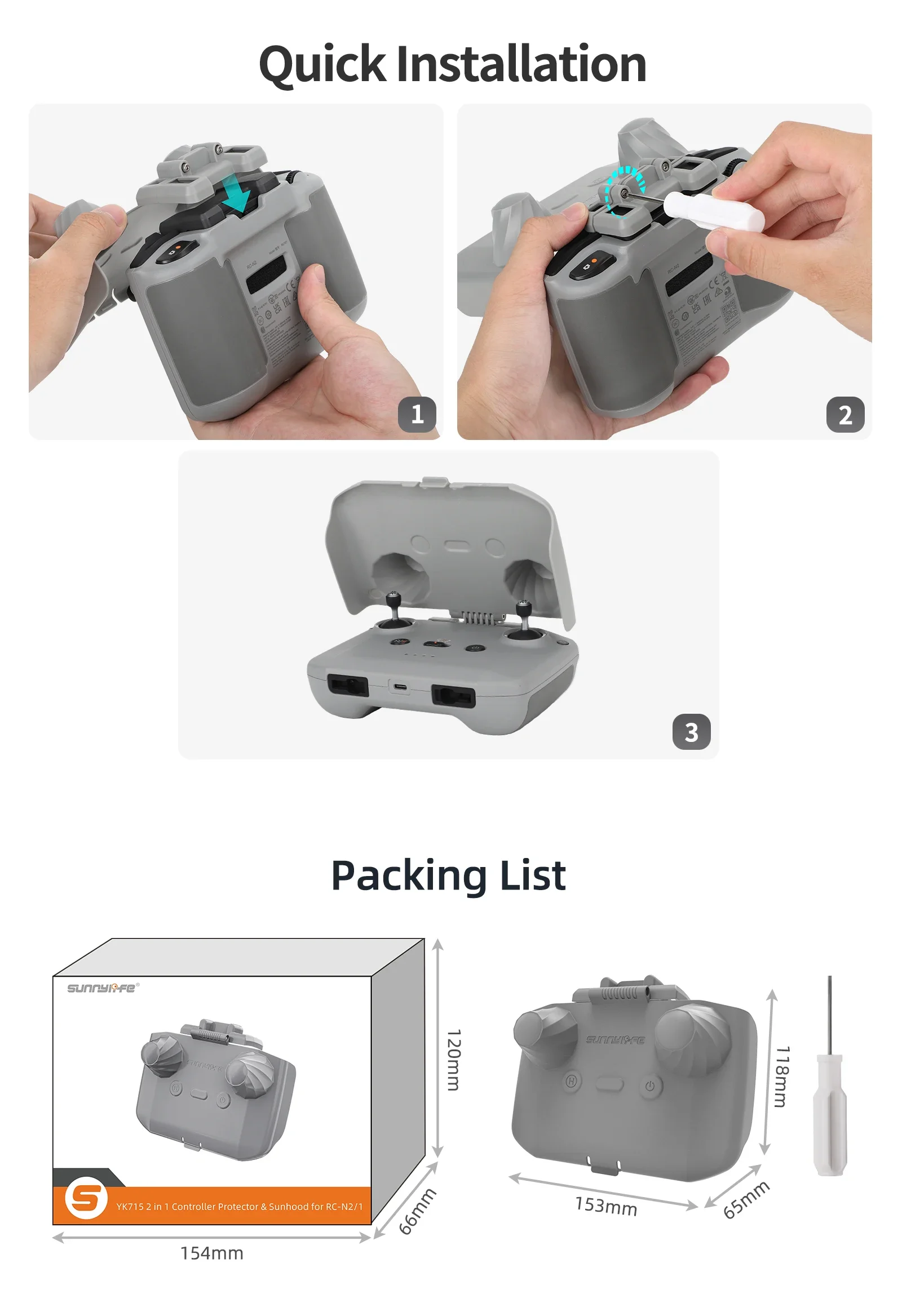 2 in 1 Controller Protector Su - Drone Dji Rc Mini 3 Pro 评论和价格