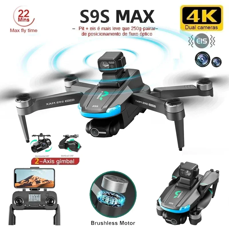 NEW S9S MAX MINI Drone 4K 2-Ax - Rc Drone Uav 评论和价格