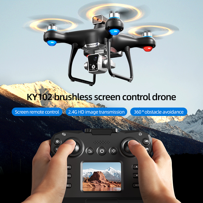 Brushless RC Drone Screen Cont - Drone Ky102 Rc 评论和价格