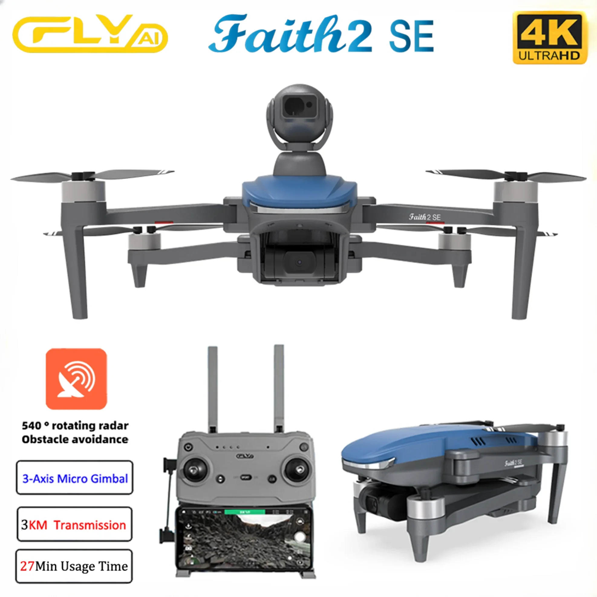 Faith 2 SE With 540° Obstacle  - Drone Vs Rc Helicopter 评论和价格