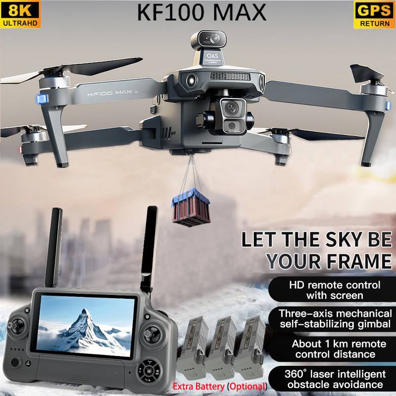 KF100 MAX GPS Drone 4K Camera  - Drone App Rc Fpv 评论和价格