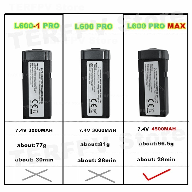 7.4v 4500mah LI-PO Battery L60 - Lyzrc Drone 评论和价格