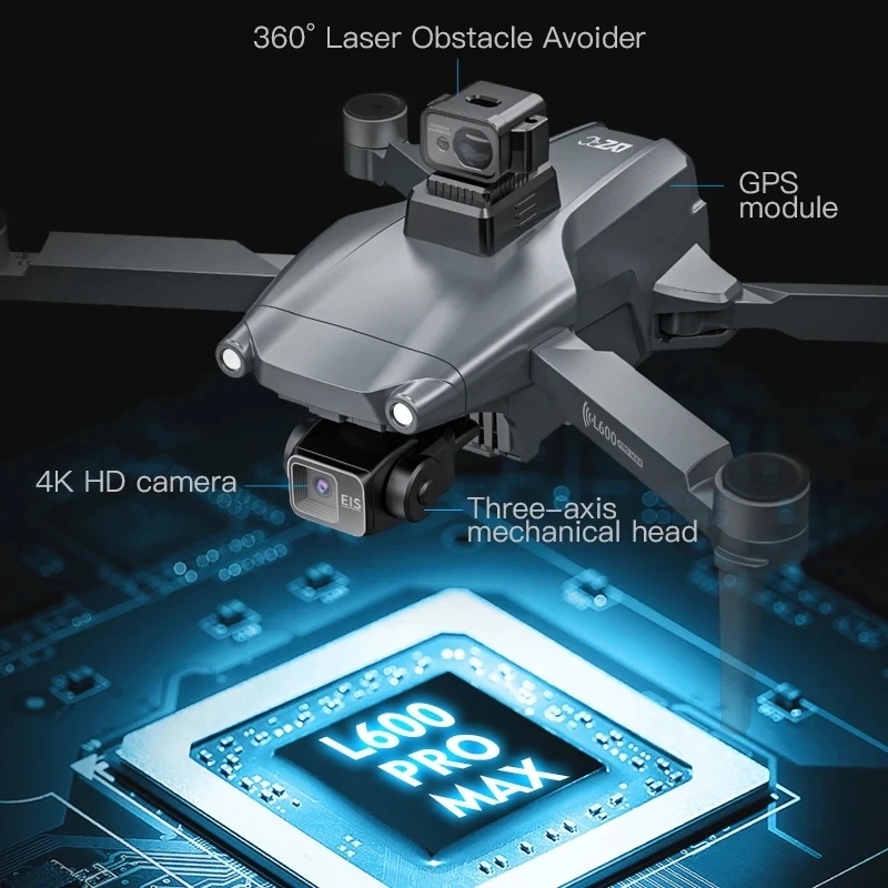 L600 PRO MAX GPS Drone Profess - Drone App Rc Fpv 评论和价格