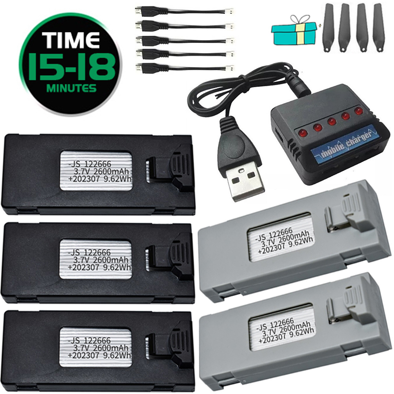 3.7V 2600mAh RC Drone Battery  - Drone Rc S1S 评论和价格