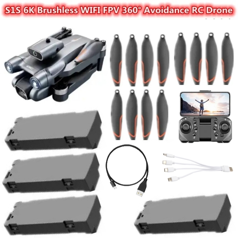 S1S 6K Brushless WIFI FPV 360° - Drone Rc S1S 评论和价格