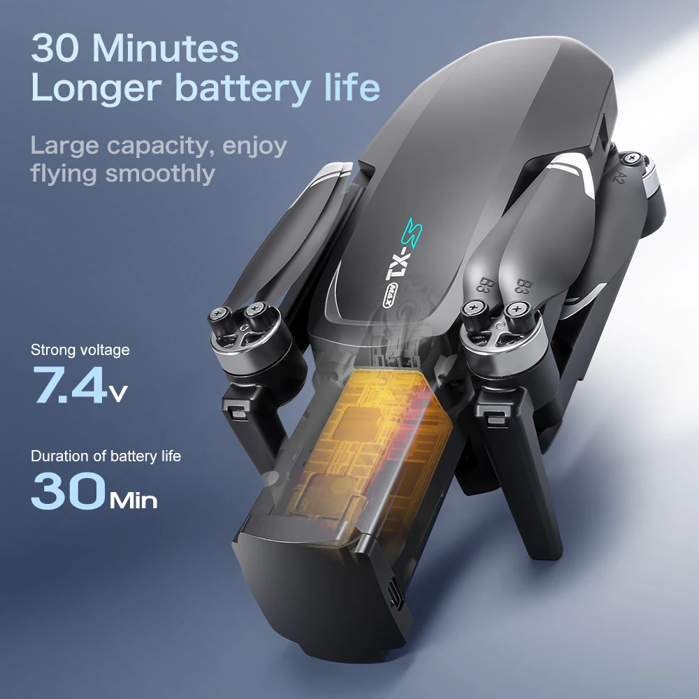 S-X1 MAX GPS Drone Battery 7.4 - Lyzrc Drone 评论和价格